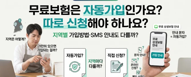 무료 상생보험이 자동가입인지 별도 신청이 필요한지 지역별 가입방법과 SMS 안내를 확인하는 소상공인 대표이미지